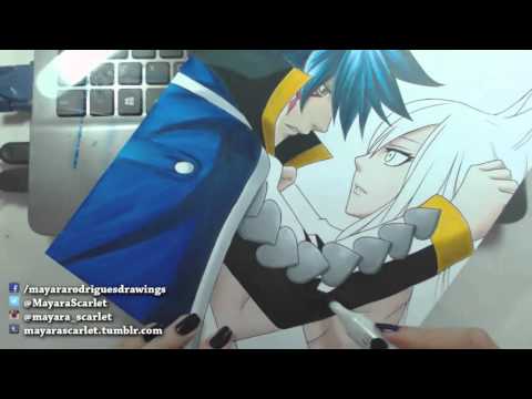 Speed Drawing - Jellal Fernandes and Erza Scarlet (Fairy Tail) "Valentine's Week"