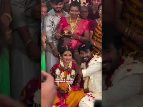 Siragadikka asai serial actress vetri vasanth vaishnavi wedding viral video #shorts #video #reels