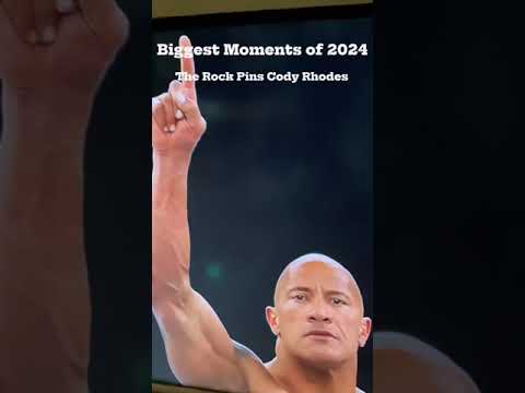 The Best Moments From 2024 #codyrhodes #cmpunk #drewmcintyre #romanreigns #therock #wwe #shorts