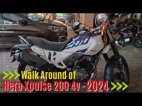 Hero Xpulse 200 4V 2024 Walk Around #heromotocorp  #heroxpulse200t4v  #xpulse2004v  #xpulse200