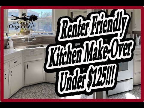 Renter friendly kitchen makeover - Under $125!!