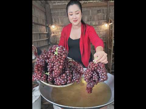 Yummy mini grape cooking