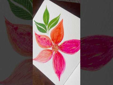 Painting Flower part 2 #art #shorts#bookmark#smallbuissness#diy#artandcraft#artist#drawing#fyp