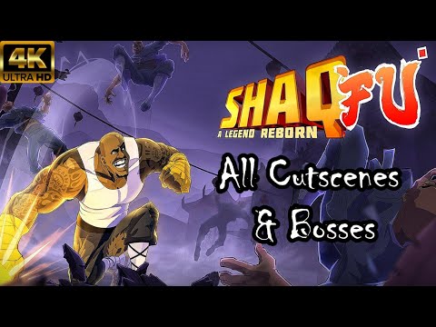 Shaq Fu: A Legend Reborn - All Cutscenes & Bosses (Game Movie) 4K