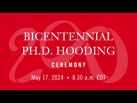 2024 Ph.D. Hooding Exercise