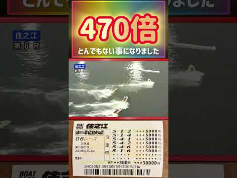 大穴に大金賭けたらヤバい事になった【競艇・ボートレース】