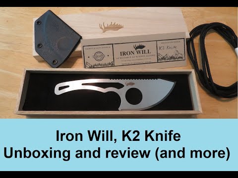 Iron Will Knife unboxing, review, sharpening and more