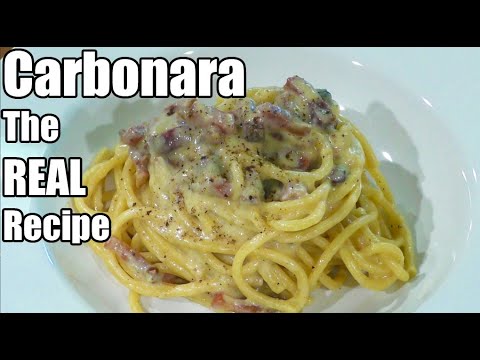 how to make REAL carbonara