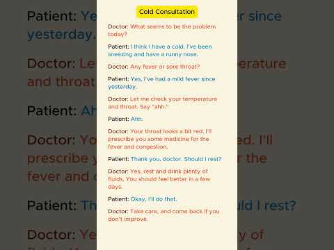 Cold Consultation - Practice English Communication Daily #Shorts