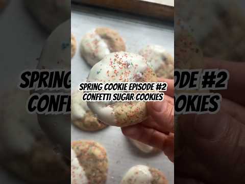 Spring Cookies Episode 2: Starbucks Copycat Confetti Sugar Cookies #cookies #sugarcookies