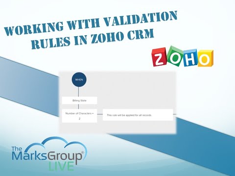 Working With Validation Rules In Zoho CRM