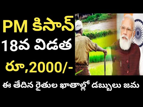 pm kisan 18th installment date 2024||pm kisan 18th installment date 2024 telugu@ConnectingChandra