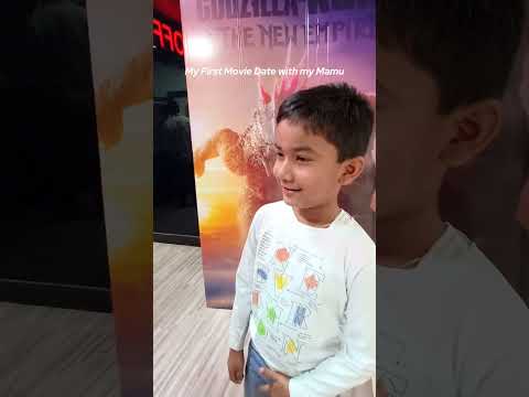 Aarav ka 1st Theater me movie dekhne ka experience 🥳 Godzilla vs King Kong movie review #shorts