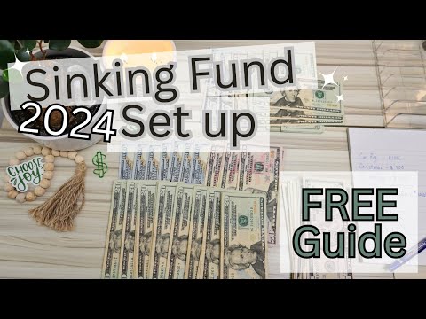 STEP BY STEP: How to Set Up Sinking Funds for 2024 #sinkingfunds #cashstuffing #savingmoney