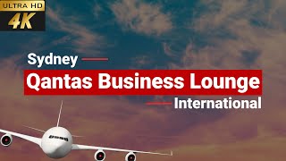 [4k] Qantas International Business Lounge Sydney airport Tour | Qantas Business Lounge Sydney