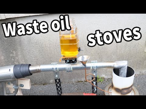 【DIY】Easy Waste Oil Stove！