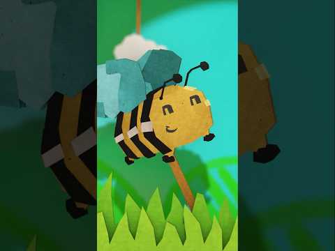 Bees Go Buzz-Buzz-Buzz🐝| Kunda & Friends #nurseryrhymes #kidssongs #shorts