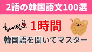 これで必ず話せるようになる韓国語フレーズ100 | 1時間で韓国語を聞いてマスターしよう！