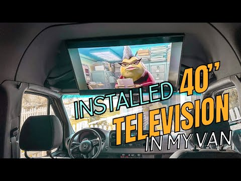 I Put a 40” TV Inside My Sprinter Van Using The Sprintertain TV Mount