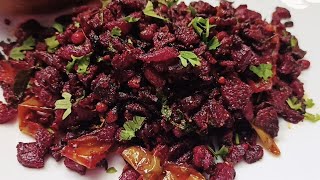 Beetroot Fry In Telugu||Beetroot Recipes||Beetroot Curry||Beetroot Fry||Quick Lunch Box Recipe