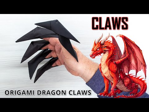 Crafting Dragon Claws - a fun and Easy Paper Model Tutorial