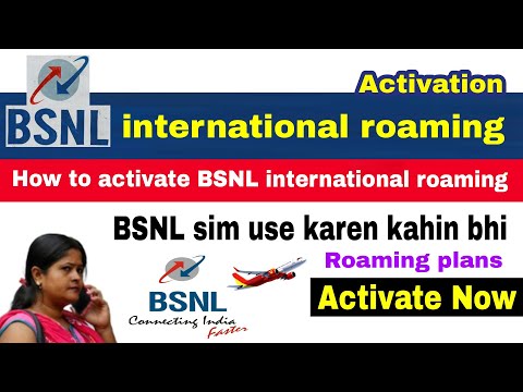 Bsnl international roaming activation | international sim and roaming plans | faisal talk