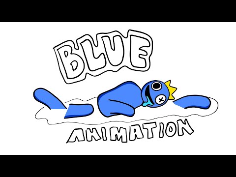 How blue was made in Rainbow Friends, drawing an animate 👍 @EasyLittleDrawings