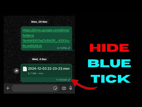 Hide Blue Tick In WhatsApp Messages | Hide Blue Tick | WhatsApp Trick