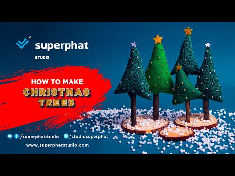 How To Make Christmas Trees | DIY Christmas Decoration Ideas | Superphat Studio