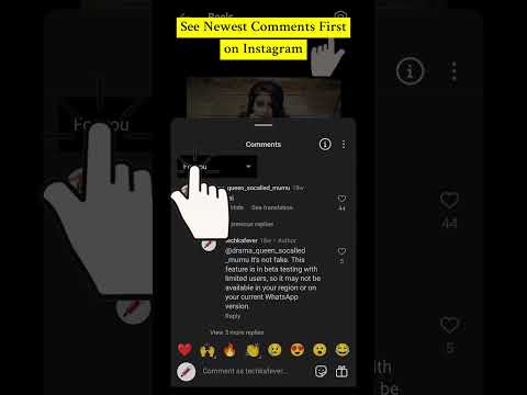 See Newest Comments First on Instagram #instagram #comment #howto