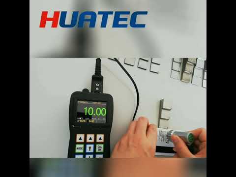 HUATEC TG4500DL Ultrasonic Thickness Gauge through coating testing video