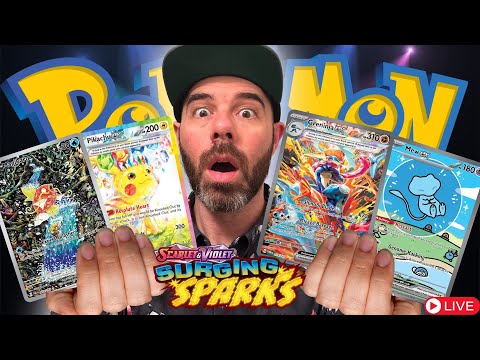 🔴 Pokemon Surging Sparks RESTOCK! STORE OPENINGS + GIVEAWAYS LIVE! Watch and Win Now!