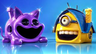 We Build a Tiny House for Catnap and Minion! If Despicable Me Was in Real Life! CATNAP vs Minion