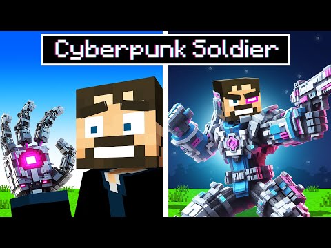 Becoming a Cyberpunk Soldier (Minecraft)