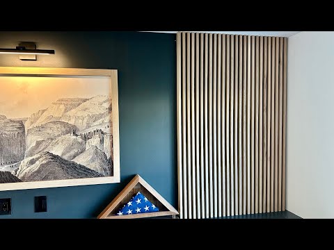 How to make a slat wall