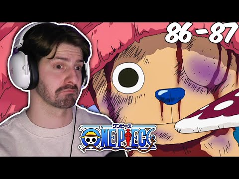 Poor Chopper 😢🍄 - One Piece Reaction Episodes 86-87 Drum Island Arc