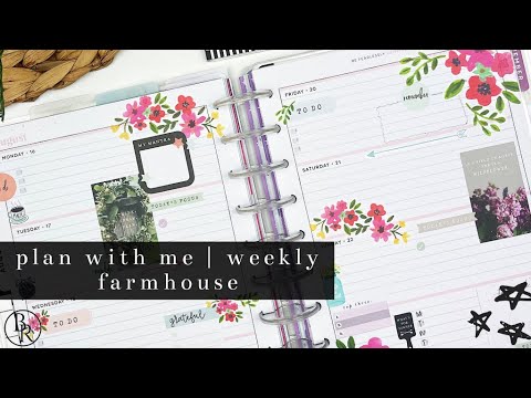 Plan with Me: Farmhouse | Classic Happy Planner | Plans by Rochelle