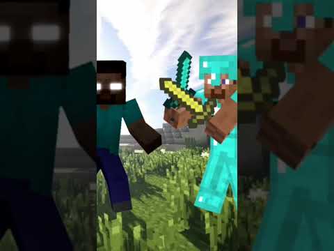 Herobrine vs Steve | #minecraftshorts