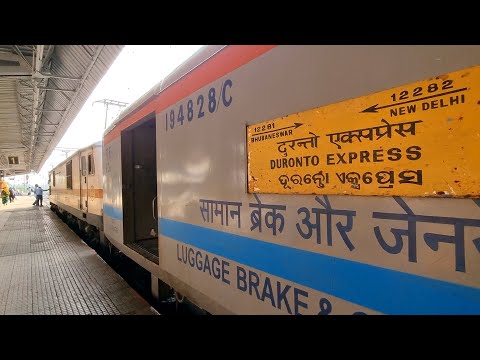 BHUBANESWAR To NEW DELHI | Full Train Journey 12281/Duronto Express Indian Railways in 4k ultra HD