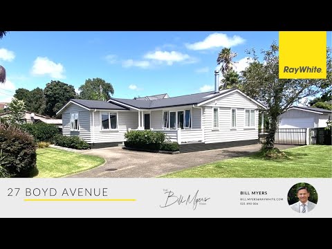 27 Boyd Avenue, Mangere Bridge - Bill Myers Ray White