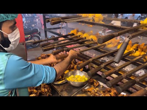 They sell HUNDREDS of chicken sajji rotisserie a day 🔥 Street Food Pakistan