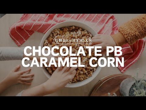 Gluten & Dairy Free Vegan Chocolate Peanut Butter Caramel Corn