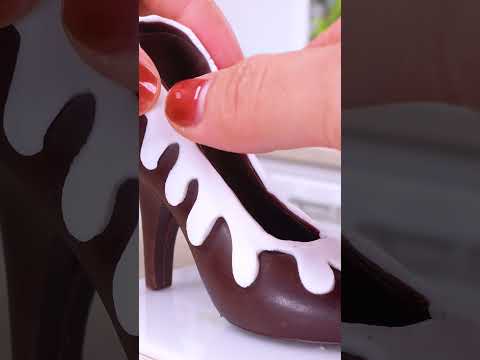 Chocolate Cake Decorating #shorts #cake #miniaturecooking #satisfying #asmr #minikitchen