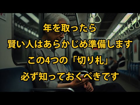 年を重ねたら、賢い人はこの4つの「切り札」を準備します。これを知れば、穏やかでゆとりのある老後を過ごせます！