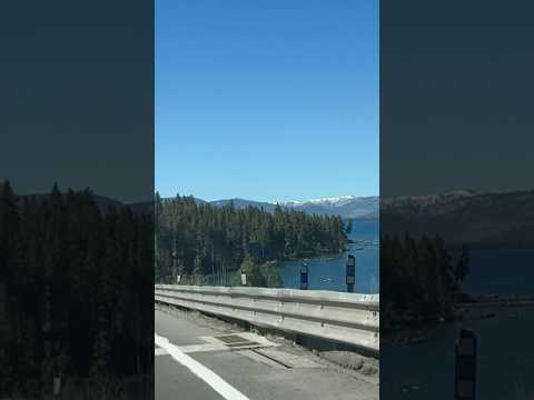 Scenic drive on the way to Lake Tahoe in Nevada!