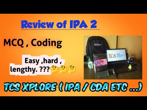 TCS IPA 2 .. review .. Easy , hard or lengthy ? 🤔 comment your view also ..#tcs #tcsdigital #tcsion