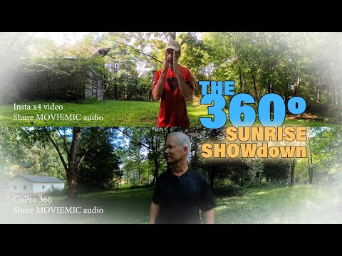 GoPro 360 vs Insta x4 plus Shure Moviemic