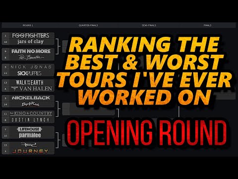 Ranking The Best/Worst Tours I've Ever Been On | PT. 1