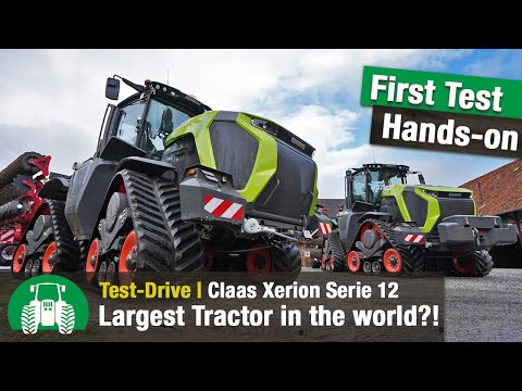 Test Drive Claas Xerion 12.650 | The most powerful cvt 4WD tractor in the world | New