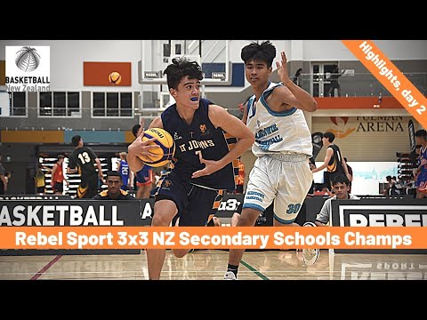 Rebel Sport NZ 3X3 Secondary Schools Champs, Day 2 Highlights